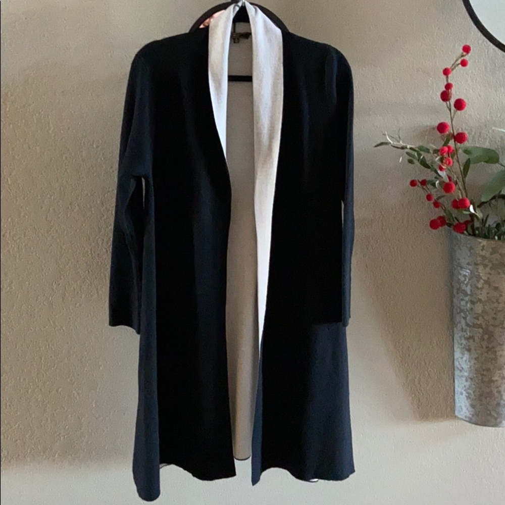 Long open sweater cardigan